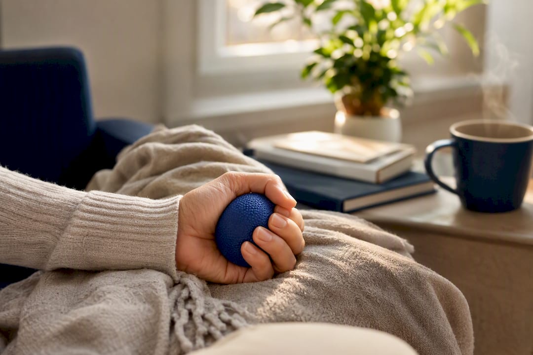 Hand squeezing soft stress ball