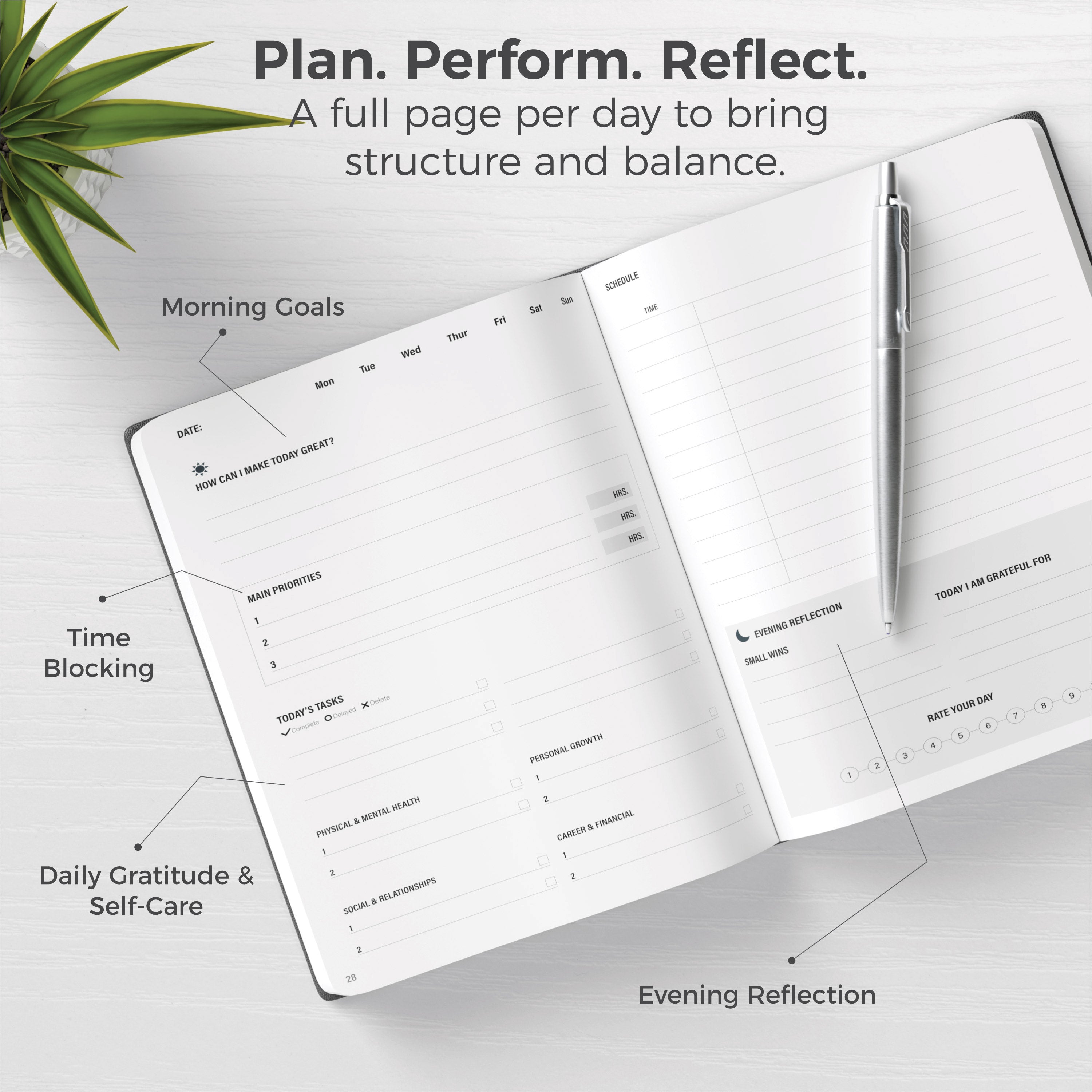 Thrive Planner & Reflect Journal Bundle